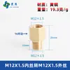 Adaptador de manómetro de cobre puro, reductor con roscas internas y externas M5M6M8M10M12M14*1.5M16 G1/4