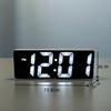 Reloj Despertador Digital Espejo LED Recomendado USB Batería Doble Uso Control de Voz Inteligente Reloj Ins Reloj Despertador Específico para Estudiantes