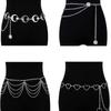 Joyería transfronteriza europea y americana cadena de cintura de metal retro accesorios versátiles para mujer cadena multicapa cadena para pantalón decorativa en stock venta al por mayor