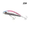 Atacado Luya isca dura isca artificial cabeça redonda submersa Mino 7cm/10g bloco de chumbo luminoso anel interno conta de rolamento sulco de sangue anzol