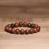 Pulsera y Collar de Piedra Natural Ágata India de 8 mm para Hombres y Mujeres Joyería Hecha a Mano DIY Ágata de Colores Cuentas Sueltas