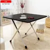 Mesa Plegable, Mesa de Comedor Plegable, Mesa de Estudio para Dormitorio de Residencia Estudiantil, Mesa de Comedor para el Hogar, Mesa para Exteriores, Ampliada y Reforzada para Uso en Puesto