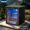 Sauna a vapor de vila, sala de ondas de luz para uso doméstico, sala de sauna tradicional ao ar livre com espectro infravermelho distante, sala de vapor úmido e seco, caixa de vapor