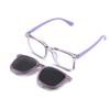Novos óculos de sol infantis clip clip pendurado óculos conjunto óculos polarizados anti-ultravioleta dupla finalidade óculos planos JC7365