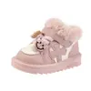 Botas de neve para bebê sapatos de algodão infantil estilo quatro estações 1-2 anos sola macia sapatos para criança meninos e meninas crianças pequenas quatro estações com veludo botas curtas