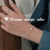 Corea del Sur ins Wind Blogger Misma joyería de plata S925 Pulsera de cuentas torcidas de plata esterlina Estilo muy simple Estilo apilado Mujeres