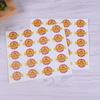 Etiqueta adhesiva de papel estucado para impresión de imposición con forma especial de manzana, etiqueta adhesiva para embalaje de frutas, marca comercial, pegatinas decorativas de dibujos animados
