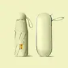 Sombrilla de Capsule, Protección UV, Doble Uso para Sol y Lluvia, Mini para Mujeres, Plegable 50% de Descuento, Compacta, Portátil, Tamaño de Bolsillo