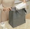 Bolsa de aislamiento térmico no tejida, bolsa para llevar té con leche, bolsa de tela no tejida recubierta para catering, bolsa de papel de aluminio personalizable