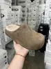 Mollykiki Retro Versátil Roupa de Exterior 2025 Novo Estilo Slip-On Preguiçoso Confortável com Solado Grosso Chinelos Birkenstock com Forro de Lã