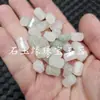 Contas soltas de jade hexagonal verde Tianshan, contas cilíndricas de jade branco com padrão verde, contas cilíndricas retas e tubulares, acessórios para joias DIY