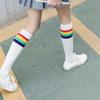 Calcetines de media caña estilo japonés para mujer, largo hasta media pantorrilla, calcetines largos versátiles para estudiantes, calcetines altos de otoño e invierno, calcetines hasta la rodilla estilo Harajuku, tendencia japonesa