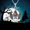 Cadena para clavícula de murciélago invertido estilo retro europeo y americano, cadena para el cuello de viento oscuro antiguo gótico, colgante tridimensional, collar de Halloween