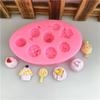 Comida e jogar creme pirulito mini bolo fondant decoração molde de silicone DIY argila molde epóxi