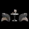 Design de Área de Recepção Cadeira Sofá Individual Mesa e Cadeira de Negociação de Recepção de Salão de Beleza de Luxo Loja de Chá com Leite