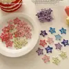 Pasador de Estrella de Dopamina Y2K Lindo para Niña Estrella de Cinco Puntas Pasador de Cabello Color Caramelo Ins Clip BB Clip para Flequillo