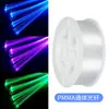 Processamento e Personalização de Fibra Óptica Plástica PMMA Transparente Luminosa Guia de Luz Linha de Fibra Óptica Decoração de Restaurante Celebridade da Internet Fibra Óptica Luminosa