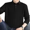 Camisa Polo de Manga Larga de Fábrica Original Primavera y Otoño 2026 Camiseta Casual con Cuello Camisero Camisa Base Top Casual de Negocios para Hombre