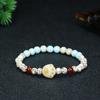 Pulsera de Carbón de Bodhi Natural Garra de Gato Quemada Pulsera de Bodhi Estrella y Luna para Mujer, Celebridad de Internet Estilo Simple y Lindo de Mano Bodhi