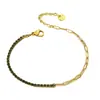 Pulseira Colorida de Zircônia 2025 para Mulheres, Corrente Tennis Fashion Versátil, Joia de Design de Nicho, Aço Titânio, Não Desbota