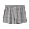 Cueca masculina Huajielong boxers xadrez masculinos boxers de algodão soltos finos respiráveis calças Arrow uma geração de cabelo