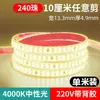 Lámpara Autoadhesiva Doméstica de 220V con Tira Suave LED Ultra Delgada de 8mm Lámpara de Línea Ultra Brillante sin Controlador Ranura para Lámpara Parche con Adhesivo Posterior