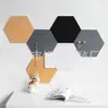 Quadro de mensagens hexagonal de feltro quadro de exibição de trabalhos de jardim de infância cor DIY adesivo de parede de fundo de parede 9mm de espessura