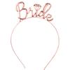Diadema con letras de futura novia diadema tocado de boda europeo y americano despedida de soltera Corona de novia transfronteriza