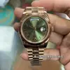 Comercio Exterior EW Todo Dorado Negro Caramelo Verde Ahumado Mesa de Juego Oro Rosa Doble Calendario Semana Registro Mecánico Reloj para Hombre Venta al por Mayor