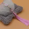 Yixiangfei hebilla de seguridad de tres colgantes borla 12 cm borla cheongsam vestido cara de caballo colgante de jade decoración colgante de cintura tapeta de presión paso prohibido