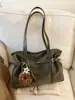 Bolsa Tote Versátil Estilo Coreano para o Trabalho para Mulheres 2025 Inverno Nova Grande Capacidade Elegante Patchwork de Luxo Leve Bolsa de Ombro/Sob o Braço