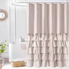 Cortina de Ducha de Encaje Lolita de Amazon Hecha a Medida Baño Estilo Americano Empalme Cortina Divisoria de Baño Cortina de Ventana Artesanal Venta al por Mayor