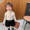 Ropa para Niños Ningli Ropa para Niñas Primavera y Otoño Nuevo Camiseta Básica de Cuello Alto Medio para Niños Estilo Otoño Camiseta de Manga Larga Tops para Bebé