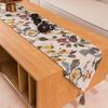 Toalha de Mesa Nova Chinoiserie para Mesa de Centro Estilo Algodão e Linho Flor e Pássaro Zen Tapete de Chá Mesa de Chá Almofada para Mesa de Chá Capa para Gabinete de TV Mesa Longa