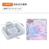 Molde de silicone redondo quadrado chaveiro epóxi molde de amor urso pata 34 areia movediça areia movediça garrafa dos desejos