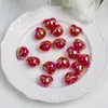 Dingyi K20-K26 Luna Fría Corazón Colorido Acrílico Galvanizado Agujero Recto Cuentas Sueltas Pulsera DIY Hecha a Mano Accesorios de Joyería