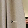 Novas Cortinas Minimalistas Estilo Italiano com Toque de Luxo, Algodão e Linho Chenille Blackout para Quarto, Espessadas para Sala de Estar, Shaoxing Keqiao, Estilo Nórdico