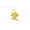 Colgante para Piercing y Pendiente de Hueso de Oreja de Aleación de Titanio Color Dorado Accesorios para Joyería DIY con un Diseño con Colgantes de Serpiente, Espada y Gota de Agua