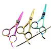 Tijeras de Peluquería Coloridas y Elegantes de 4.5 pulgadas, Tijeras para Cortar el Cabello, Tijeras Rectas, Tijeras para Flecos, Disponibles en 4 Colores