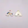 Liga de Metal Acessórios de Unicornio com Gotejamento de Óleo Pulseira Colar Brincos DIY Pingente de Pônei Arco-Íris Acessórios Materiais Atacado