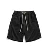Shorts de waffle americano para homens, roupa de verão, calças de moletom de secagem rápida, calças casuais largas, shorts esportivos brancos para homens