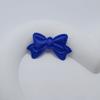 Tela Linda Color Claro Satín Corazón Lazo DIY Accesorios Hechos a Mano Pasador Barra Sujetador Tarjeta Goo Pulsera Accesorios