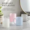 Vaso de plástico esmerilado para enjuague bucal para uso doméstico con asa, vaso para cepillo de dientes para parejas, vaso de lavado para hotel y casa de huéspedes, disponible para venta al por mayor