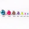 Perlas sueltas de imitación de perlas de imitación de color ABS de 3-14 mm con agujero recto, cuentas redondas para hacer collares, pulseras y fundas de teléfono, accesorios de joyería con cuentas.