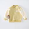 Chaqueta de Béisbol para Niños, Ropa de Salida de Primavera y Otoño para Bebés, Cárdigan Casual de Dibujos Animados para Niños y Niñas, Ropa de Primavera para Bebés