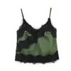Ins Transfronterizo Europeo y Americano 2026 Nueva Moda Elegante Camisola de Encaje Patchwork para Mujer al por Mayor con Abertura y Falda Bodycon