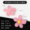 Acessórios de Fivela de Sapato Estilo Coreano Girassol DIY, Fivela de Cadarço, Botão Decorativo de Flor Translúcida Colorida de Cinco Pétalas para Cadarço