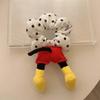 Anel de Cabelo de Flor de Bumbum do Mickey Atualizado Super Fofo Flor Fofa Ponto de Onda Anel de Cabelo de Intestino Grosso Design de Desenho Animado Criativo Acessórios de Cabelo