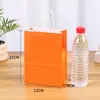 Bolsas Coloridas Portáteis de Papel Kraft para Café, Panificação e Embalagem para Viagem, Sacolas de Presente Coloridas Sólidas Espessadas para Festas