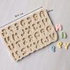 Molde de silicone com letras em inglês para desenho animado Decoração de bolo de chocolate Molde de feliz aniversário Mesa de sobremesa